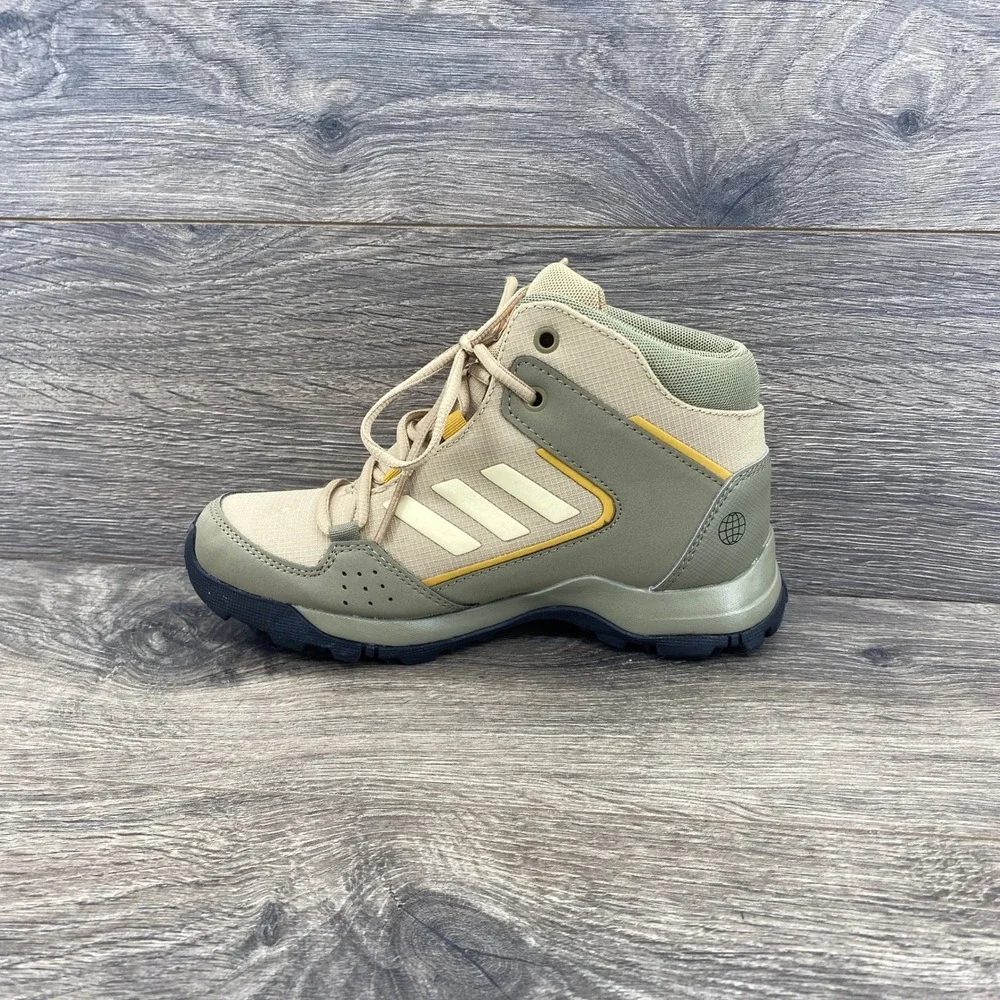 Adidas Terrex Hyperhiker Hiking Boots Youth 1 Green Olive GZ9215 Trail Shoes